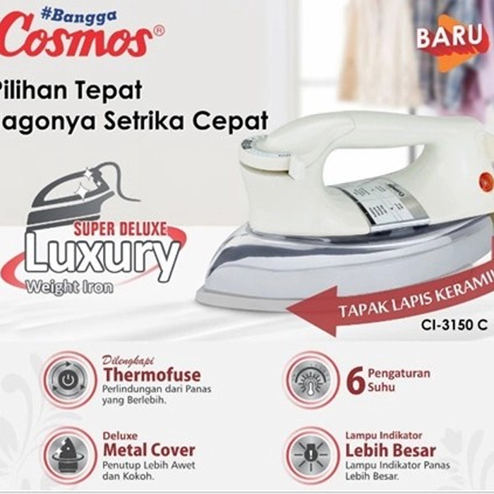 Cosmos Setrika Electric Iron - CI3150C | CI-3150 C